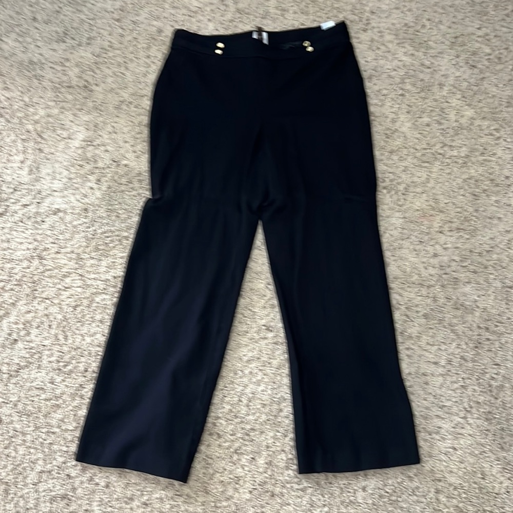 Anne Klein heavy weight stretch wide leg dress pants